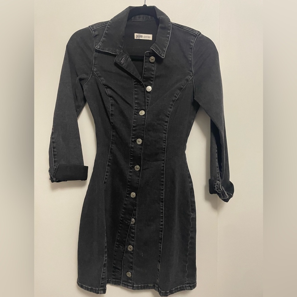 XS Denim long sleeve dress